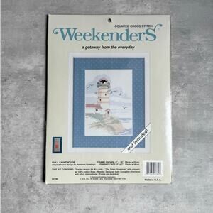 New Sealed Dimensions Counted Cross Stitch Kit 1992 Toy Shelf Birth Record 3729